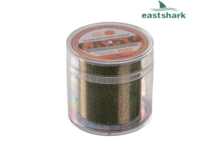 Леска EastShark 3D CAMO 300м 0,25 мм зеленая