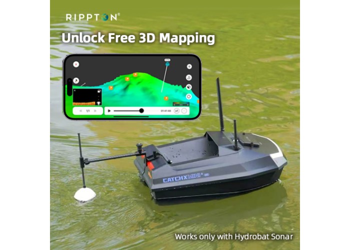 Прикормочный кораблик Rippton CatchX Mini GPS ULTRA  2026 г. (НОВИНКА 2026)