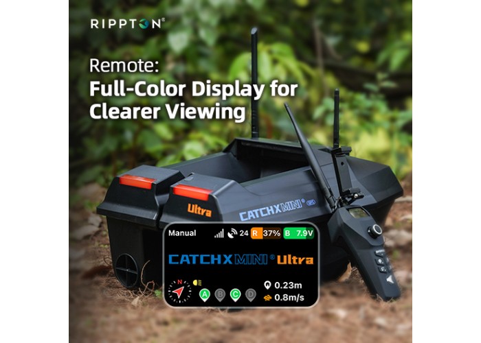 Прикормочный кораблик Rippton CatchX Mini GPS ULTRA  2026 г. (НОВИНКА 2026)