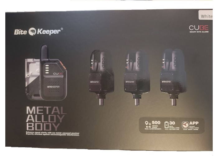 Интеллектуальные сигнализаторы поклевки Rippton Bitekeeper Cube 4+1 БЕЛЫЕ НОВИНКА 2026 г. (с подключением к смартфону)
