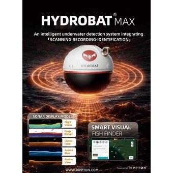 Портативный гидроакустический эхолот RIPPTON HYDROBAT CHIRP MAX 