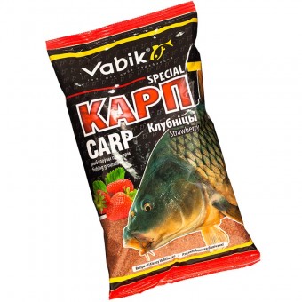 Прикормка Vabik Special 1 кг (в упак. 10 шт.) Карп клубника