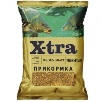 Прикормка X-tra Универсальная (конопля) 750 гр (12 шт. в упак.)