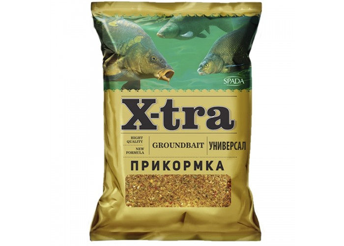 Прикормка X-tra Универсальная (конопля) 750 гр (12 шт. в упак.)