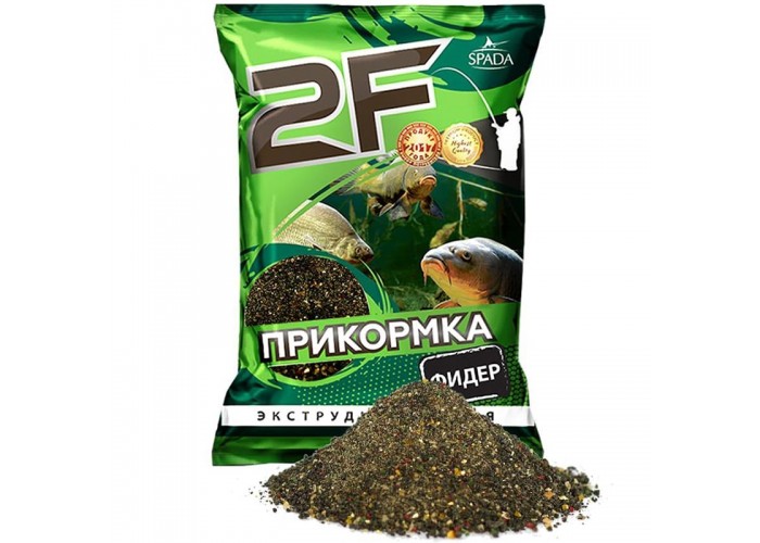 Прикормка 2F Фидер черная 1 кг