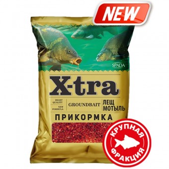 Прикормка X-tra Лещ мотыль красный (крупная фракция) 750 гр (12 шт. в упак.)