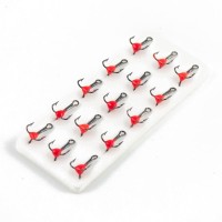 Набор тройников DagMaster (Mustad) фосфор № 12 (К) (15 шт у упак)