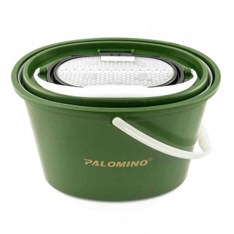 Ведро-кан для живца овальное с клапаном Palomino PL6074 малое