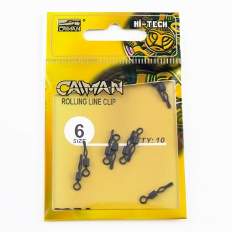 Вертлюг Caiman 216023 Black mat #6 10шт/уп