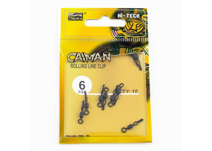 Вертлюг Caiman 216023 Black mat #6 10шт/уп