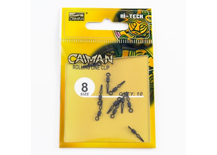 Вертлюг Caiman 216025 Black mat #8 10шт/уп