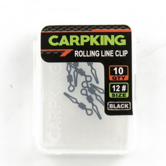 Вертлюг с зажимной клипсой Carpking CK9259-12 #12 (10шт в упак)