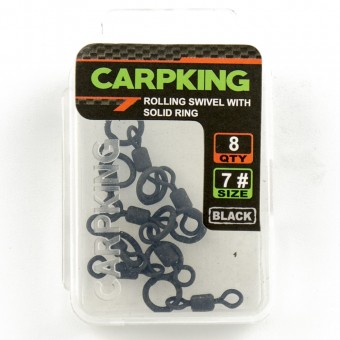 Вертлюг с кольцом Carpking, для оснасток 360 и Chod Rig CK9208-07 #7 (8шт в упак)