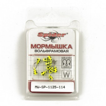 Мормышка вольфрамовая Spider капля с ушком с покраской 2,5 мм 0,26 гр 114