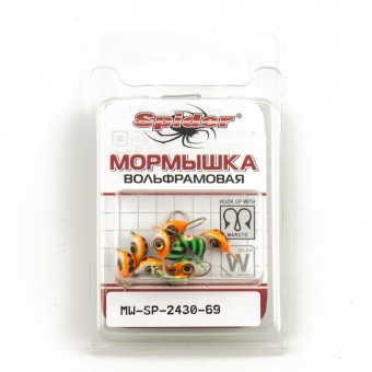 Мормышка вольфрамовая Spider Мидия с ушком краш. 3,0 мм 0,60 гр 69