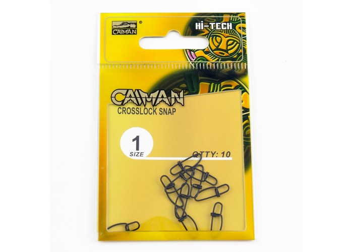 Застёжка Caiman 216030 Black mat #1 10шт/уп