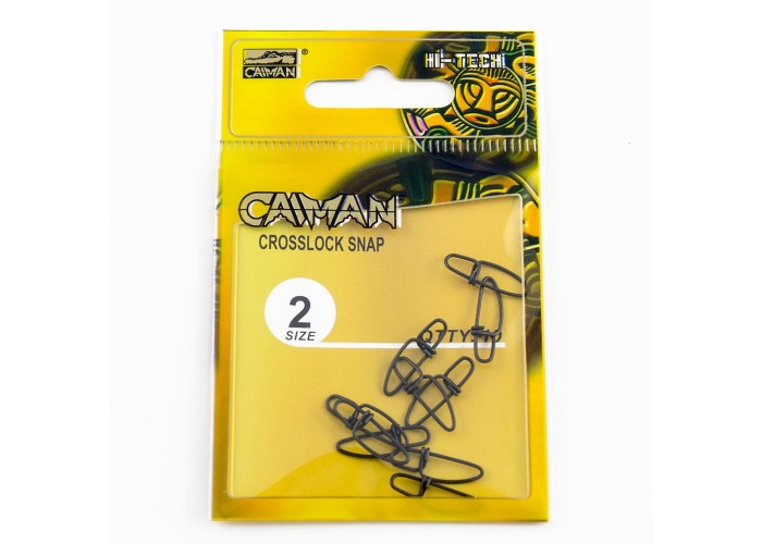 Застёжка Caiman 216031 Black mat #2 10шт/уп